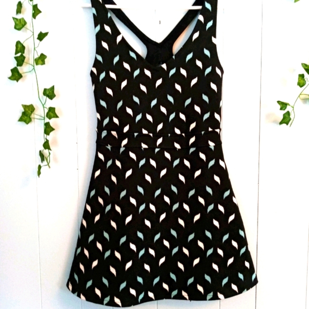Zara Trafaluc Adorable Black Print Dress Medium